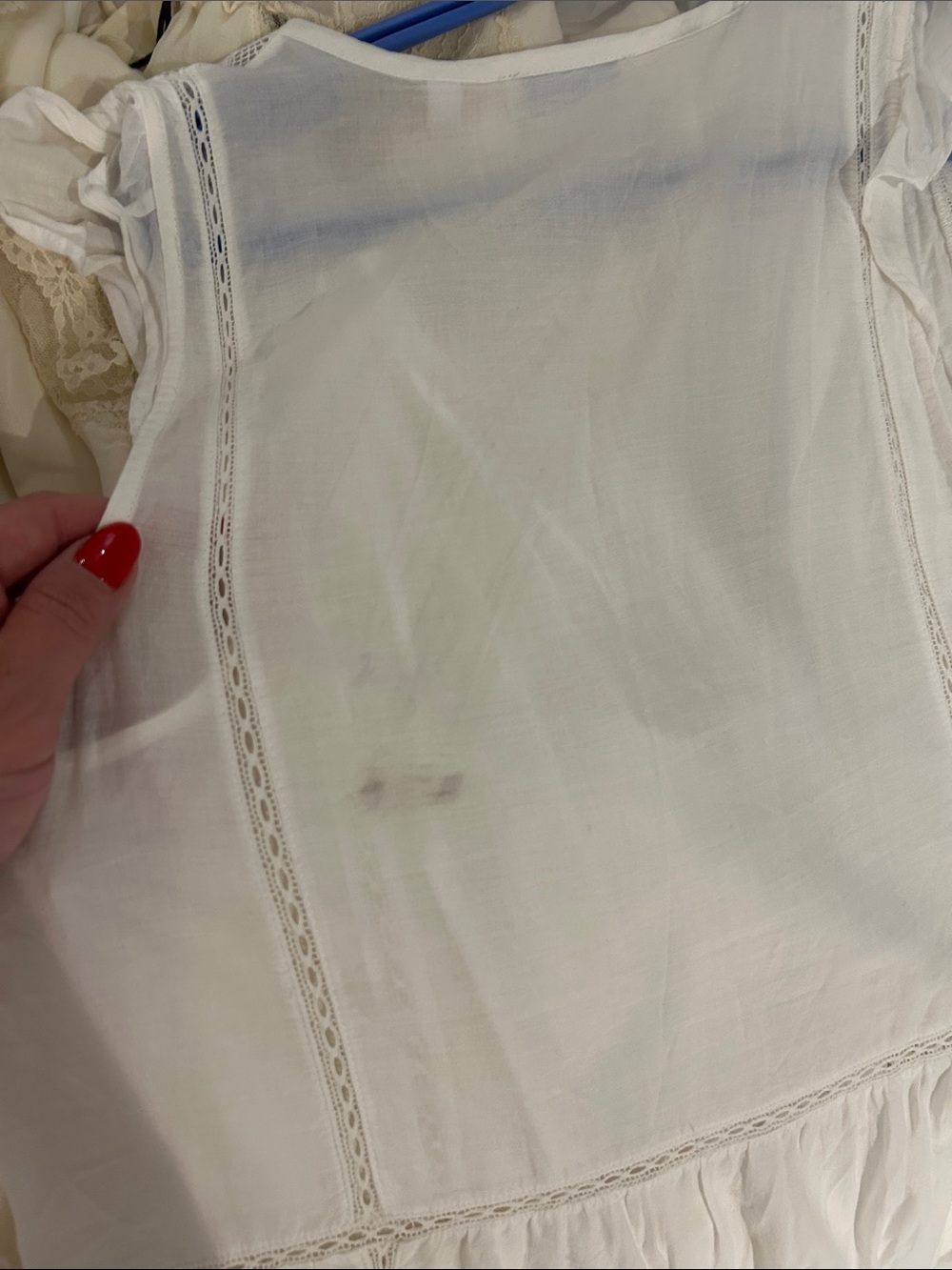 Little Moon White Button-Front Tiered Maxi Dress - Picture 4 of 4
